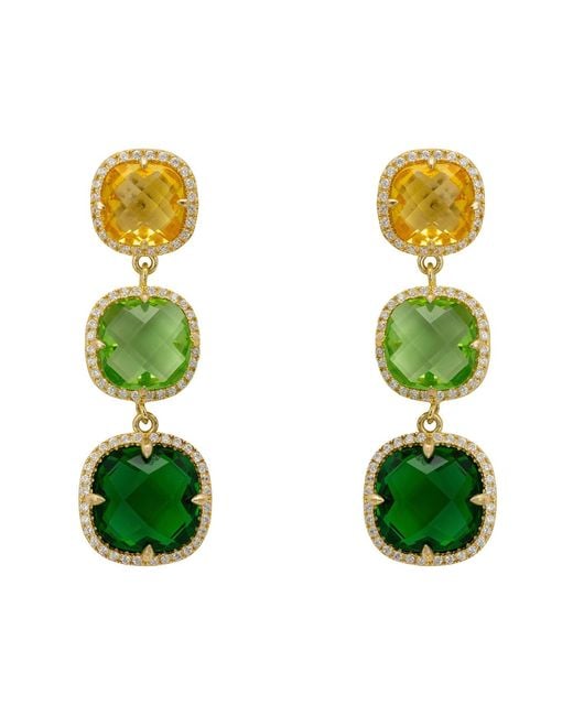 Latelita London Green Knightsbridge Earrings Citrus