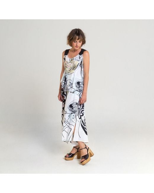 ARTISTA Blue Iris Printed Top
