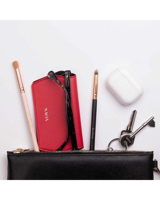 Naoa Red Slim Glasses Case