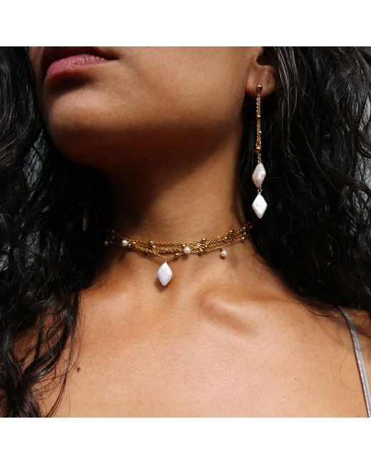 Marquise Swim Metallic Necklace