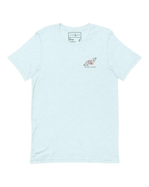 Anchor and Crew Blue Ice Enjoy Craft Dial-A-Local Organic Cotton T-Shirt