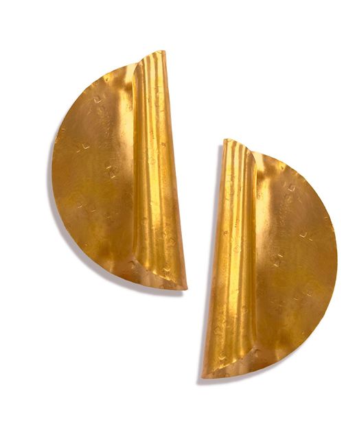 Jaredjamin Metallic Scroll Earrings