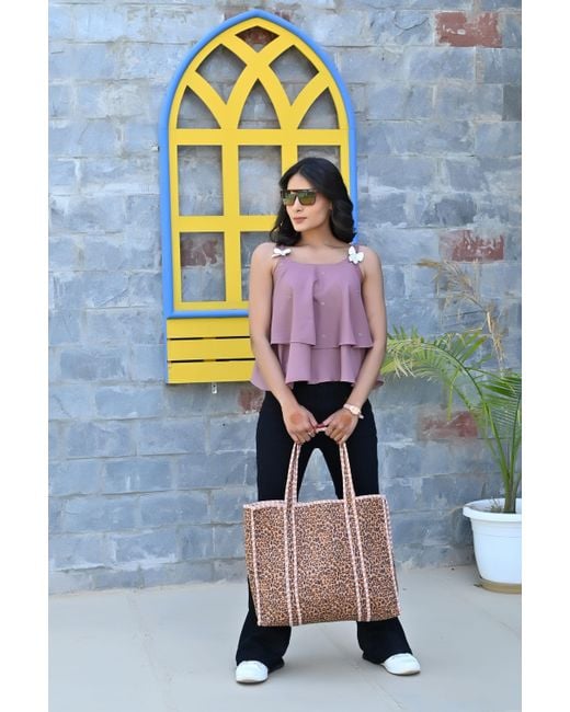 Conscious Yoga Collective Pink The Leopard Tote