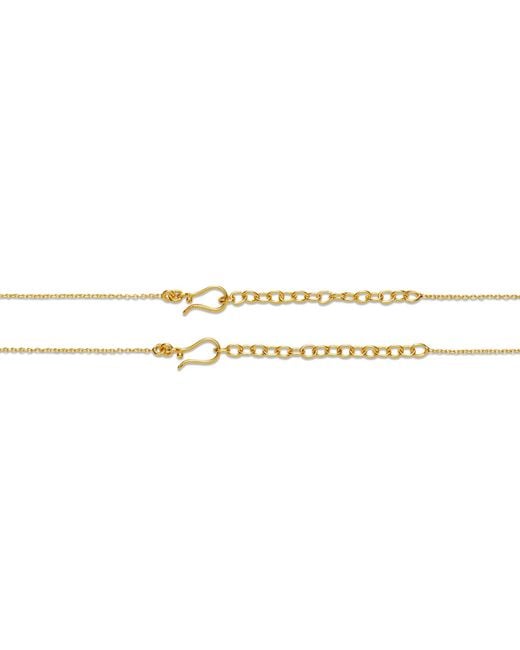 Dhwani Bansal Metallic Kora Pendants With Baroque Pearls