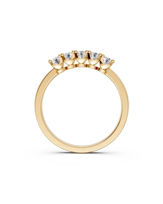 Aya Fine Jewelry Metallic Everyday Round Lab Diamond Wedding Ring