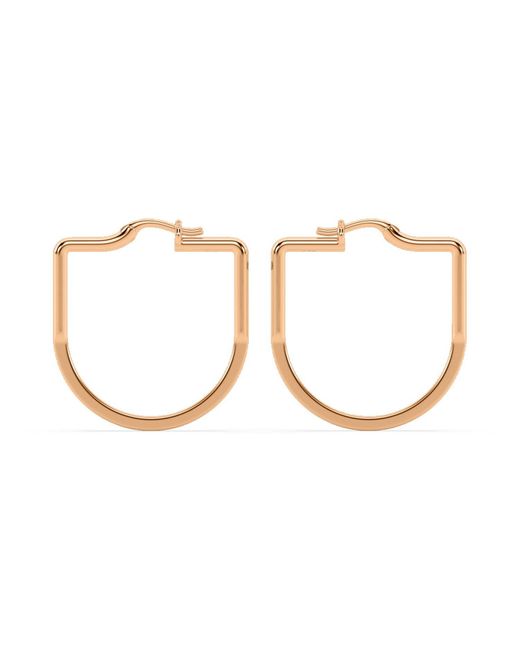 Onia Brown Basic Large U-Hoops