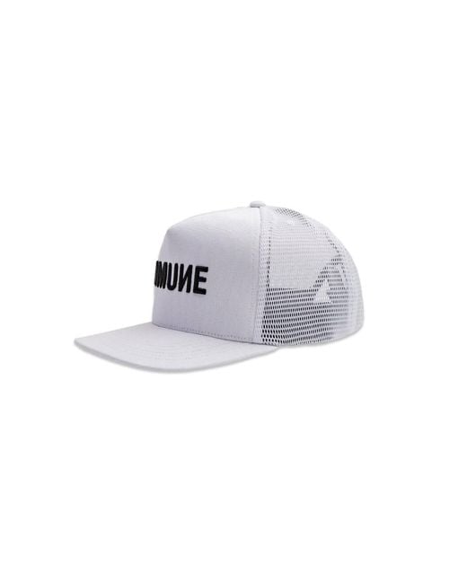 Comune White Logo Trucker Hat for men