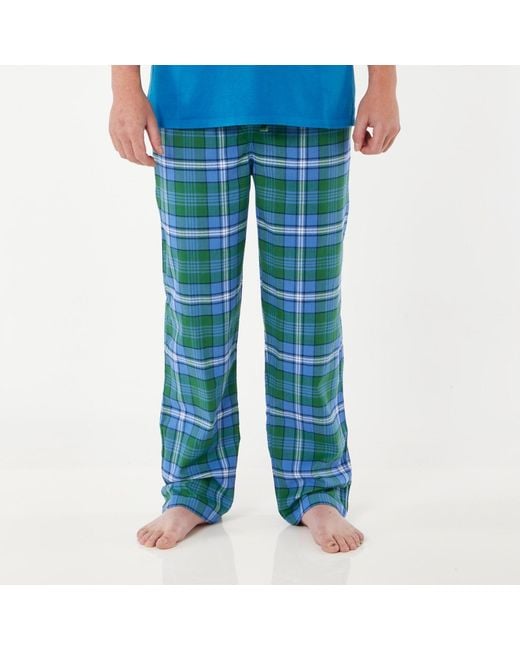 Lounge Blue Soft, Breathable Organic Brushed Cotton Loungewear Trousers