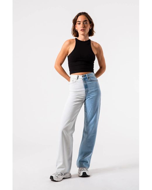 Dr. Denim Blue Echo High Straight