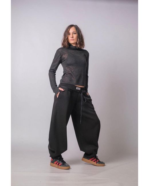 Yogi8Apparel Black Soft Rebellion Balloon Joggers