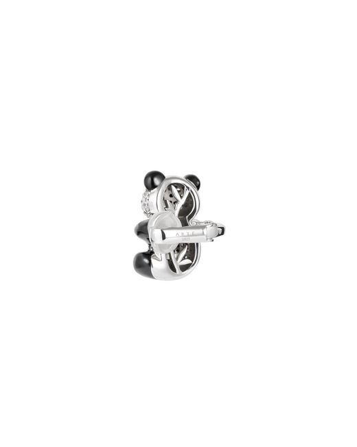 Arte Madrid Black Puffy Panda Ear Cuff