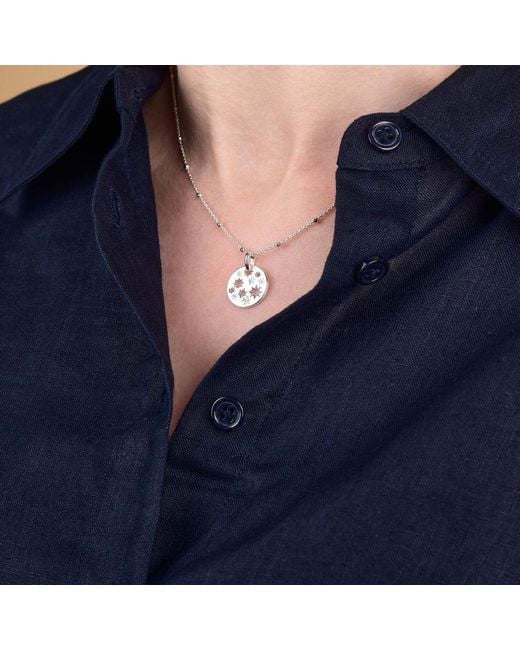Nellou Jewellery Metallic Starry Skies Necklace Sterling