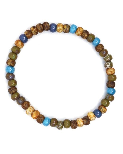 Shar Oke Multicolor Czech Picasso Beaded Bracelet for men