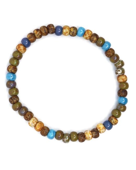 Shar Oke Multicolor Czech Picasso Beaded Bracelet for men