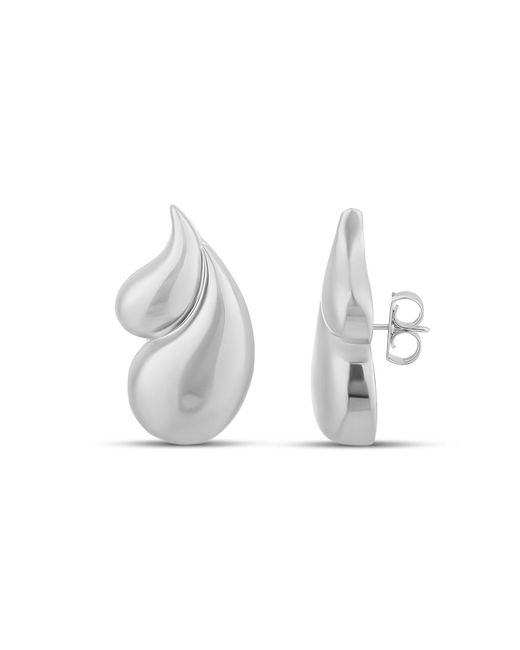 SHYMI Metallic Double Tear Drop Earrings