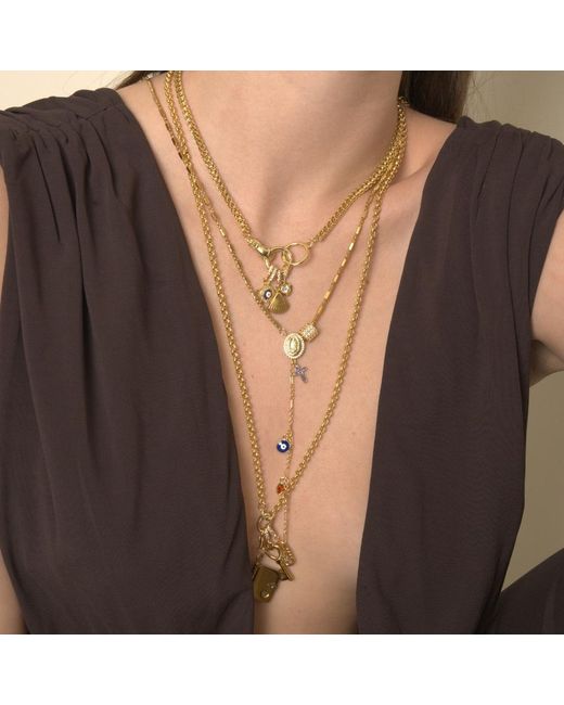 Alexie of Athens Metallic Guardian Charm Necklace