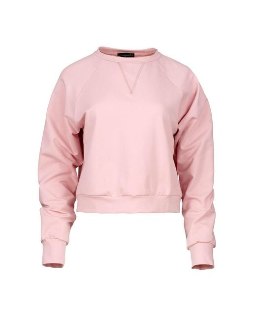 Conquista Pink Cropped Sweatshirt