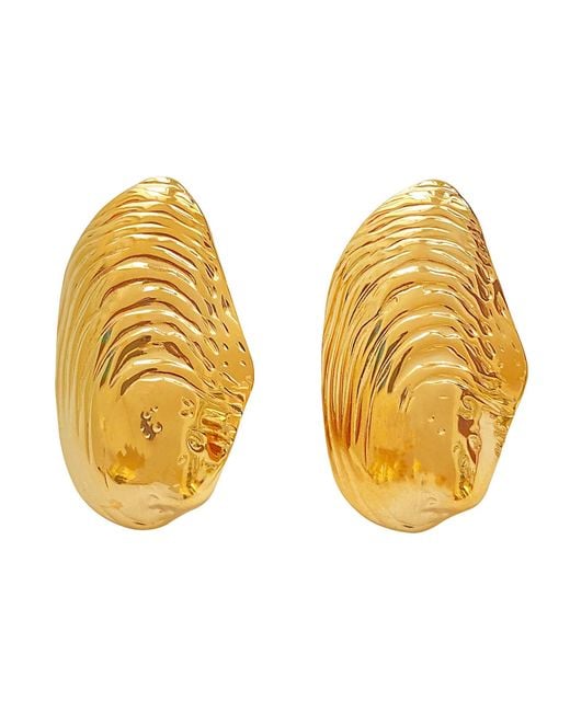 Smilla Brav Metallic Shell Earrings Raya