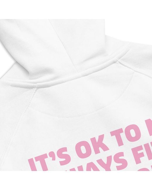 Anchor and Crew White Five It's Ok Editions Organic Cotton Hoodie for men