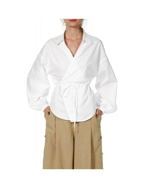 AGGI by HALEWSKI White Laynie Shirt