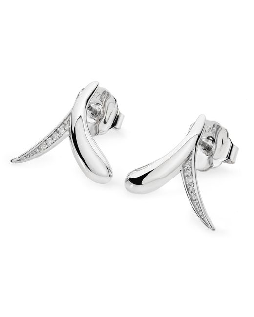 Lucy Quartermaine Metallic Solid Sterling Sycamore Kiss Studs