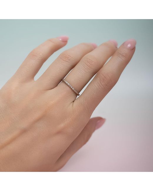 Kate Koel White Textured Stack Ring