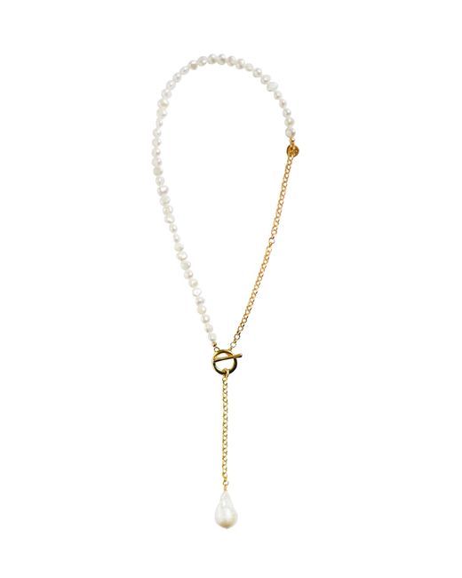 Adriana Pappas Designs White Drops Of Love Lariat