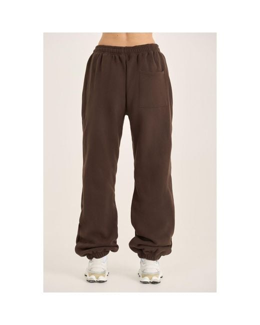 Loom Archives Brown Loom Cuffed Leg Jogger