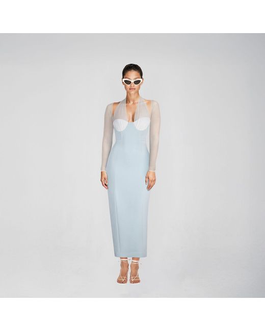ATOIR Blue Polly Midi Dress
