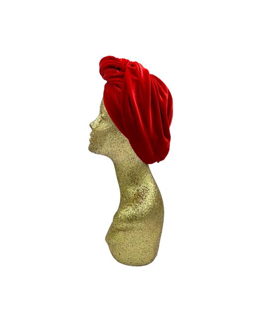 Julia Clancey Red Classic Madam Ruby Turban