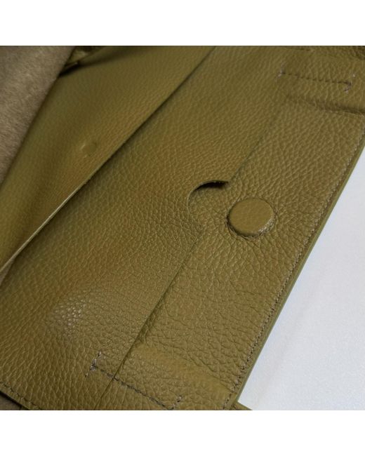godi. Green The Eva Handmade Leather Tote Bag