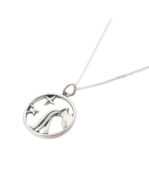 Harfi Metallic Aquarius Zodiac Horoscope Charm Necklace