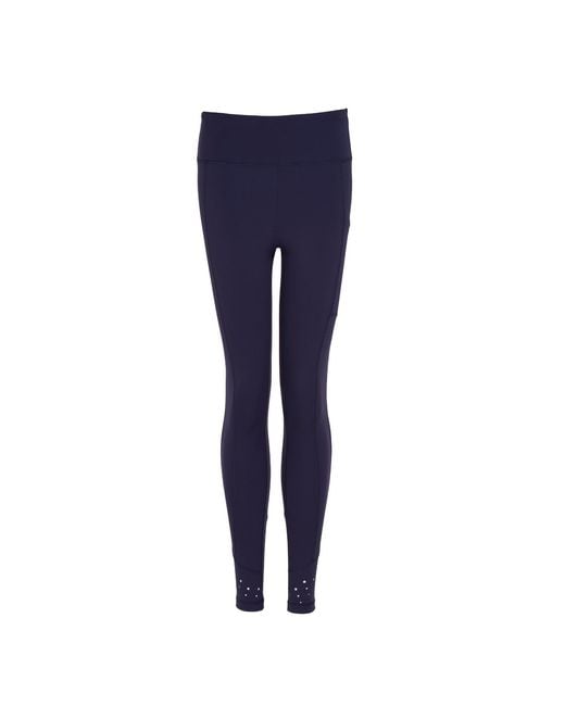 Perky Peach Blue High Rise Laser Full Length Leggings