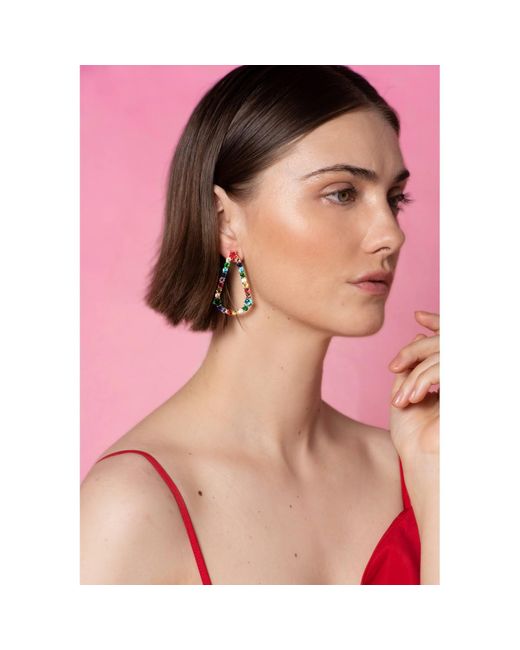 Lavani Jewels Metallic Multicolored Giulietta Tears Earrings