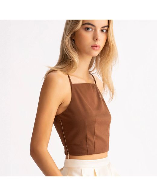 Emma Wallace Brown Kit Top