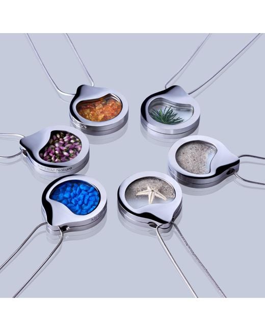 My Little Nature Metallic Handcrafted Designer Necklace With Natural Moss – Eco-Friendly Botanical Jewelry