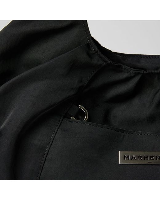 MARHEN.J Black Airy Nylon Shoulder Bag