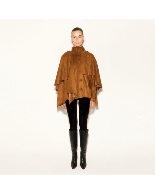 Herfetch Brown Neutrals Cape Jacket-Camel