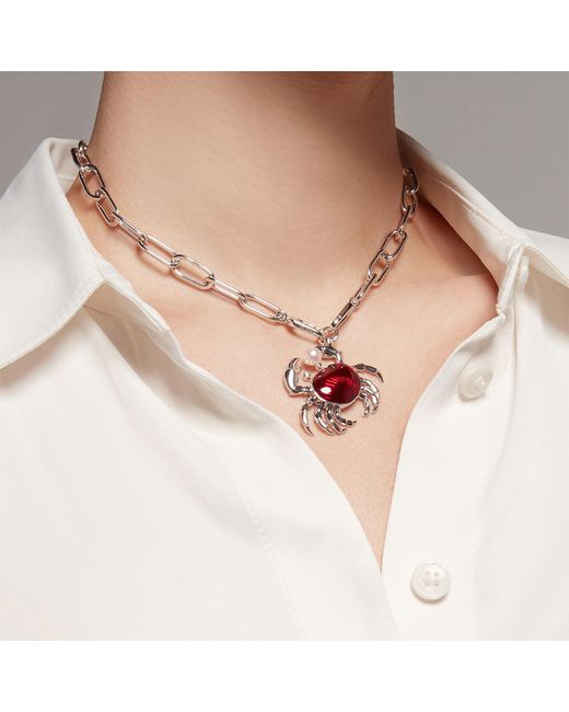 Onia Metallic Bold Clip Choker