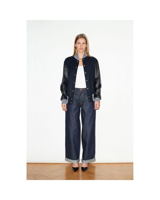 Hegarty Blue Varsity Bomber Jacket