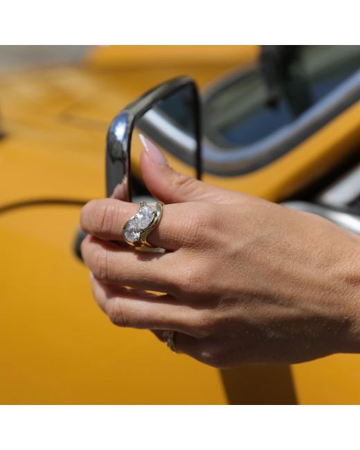 Onewildone Metallic Just A Girl East West Ring