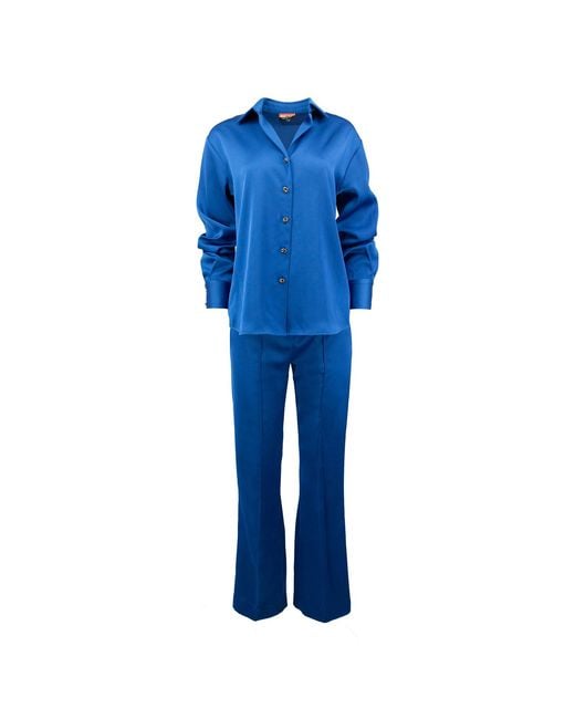 Maui X Lolita Blue Stella Tailored Pants Set