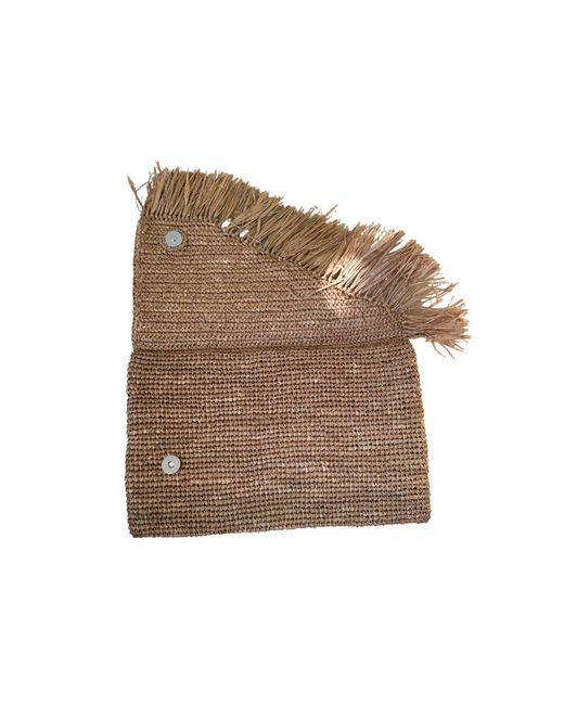 Zanatany Concepts Brown Frousse Pouch- Caramel
