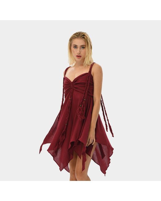 Zhenabia Red Ninsun Dress