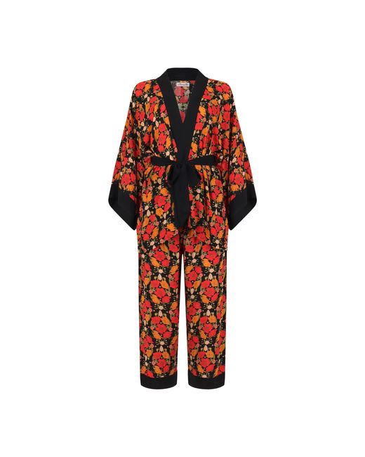 Henelle Red Night Bloom Jacket