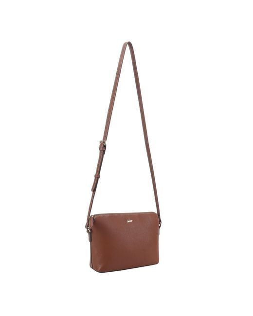 Paul Costelloe Brown Lenya Leather Crossbody Bag
