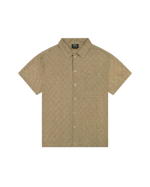 Wesc Natural Neutrals Mesh Camper Shirt for men