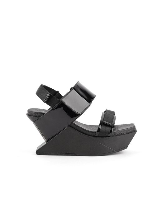 United Nude Black Delta Run Wedge