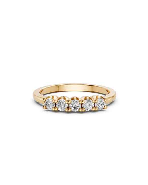 Aya Fine Jewelry Metallic Everyday Round Lab Diamond Wedding Ring
