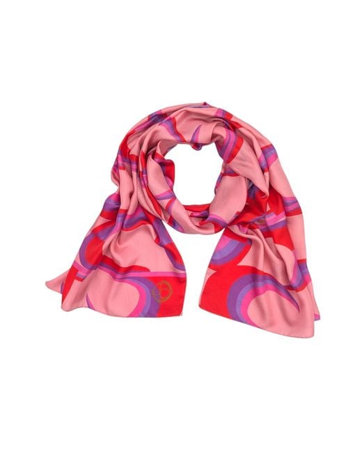 Julia Clancey Pink Jcjc Fondant Silk Scarf